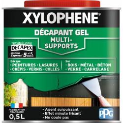 Décapant gel multi-supports - 0.5 L - XYLOPHENE - Décapants - BR-540251