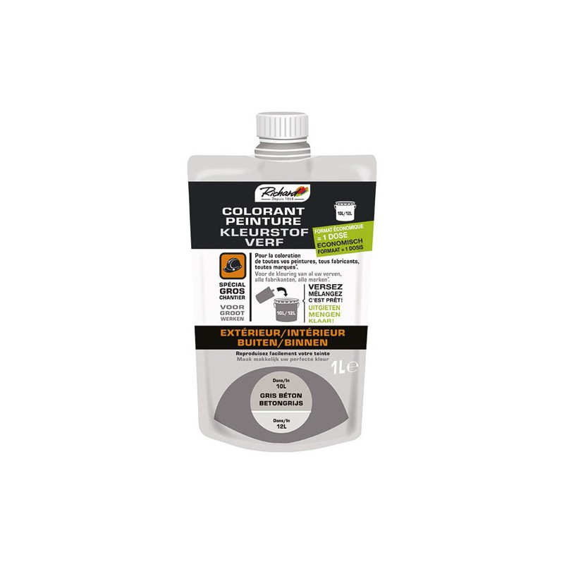 Colorant pour peinture - Doypack - 1 L - Sable fin - RICHARD - Colorants peinture - DE-392787