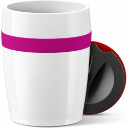 Mug isotherme - TRAVEL CUP Ceramics - 0.2 L - Rose - EMSA - Bouteille, gourde, mug, canette - DE-433756