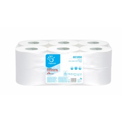 Papier Toilette Mini Jumbo, Cellulose Pure, Blanc (Pack de 12) Papernet - Ustensiles de nettoyage - A10004