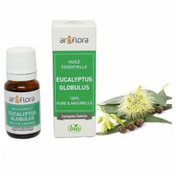 Huile essentielle BIO d'Eucalyptus 100% pure et naturelle -10 ml - AROFLORA - Huiles essentiellles - DE-198341