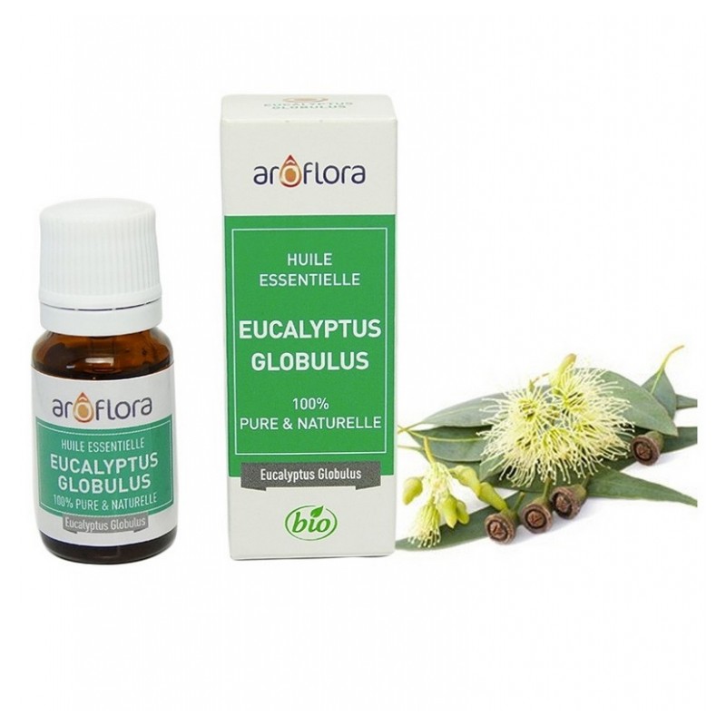 Huile essentielle BIO d'Eucalyptus 100% pure et naturelle -10 ml - AROFLORA - Huiles essentiellles - DE-198341