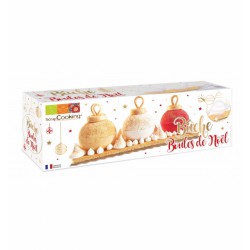 Kit moule bûche - Boules de Noël - SCRAPCOOKING - La patisserie - DE-326851