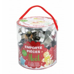 Seau de 18 emporte-pièces Noël - SCRAPCOOKING - Accessoires de patisserie - DE-323899