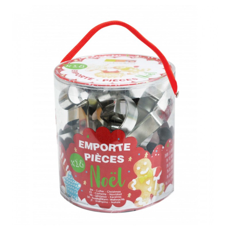 Seau de 18 emporte-pièces Noël - SCRAPCOOKING - Accessoires de patisserie - DE-323899