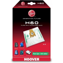 4 sacs d'aspirateur - Freemotion anti-odeur - H 60 - HOOVER - Accessoires Aspirateur - 9192402