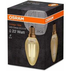 Ampoule LED à  filament - Vintage Édition 1906 - E14 - 2.5 W - Flamme classique - OSRAM - Ampoules LED - DE-378471