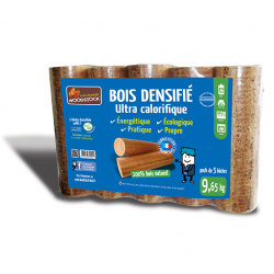 Bois densifié - Ultra calorifique - 5 bûches - WOODSTOCK - Cheminées / Poêles / Chauffage - 700041 W