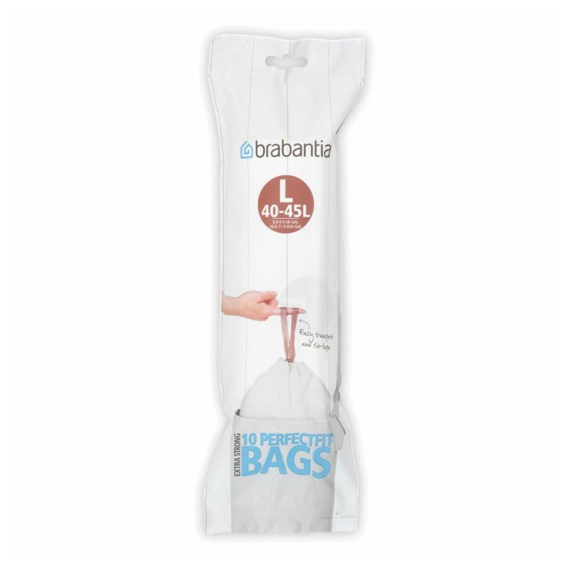 Sacs Poubelle - PerfectFit - 45 litres - 10 sacs - BRABANTIA - Sac poubelle - DE-577379