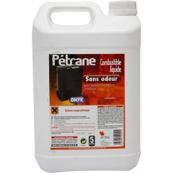 Combustible liquide pour chauffage - Pétrane - 5 L - ONYX - Cheminées / Poêles / Chauffage - DE-266320