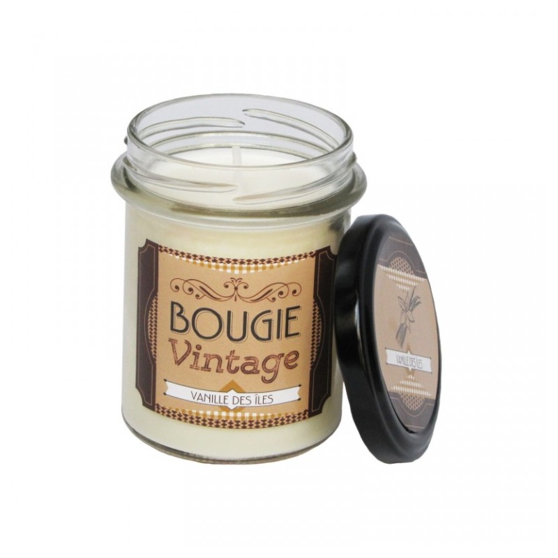 Bougie Vintage - Vanille des îles - 150 Grs - ODYSSEE DES SENS - Bougies parfumées - DE-806620