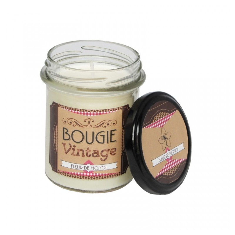 Bougie Vintage - Fleur de monoï - 150 Grs - ODYSSEE DES SENS - Bougies parfumées - DE-806612