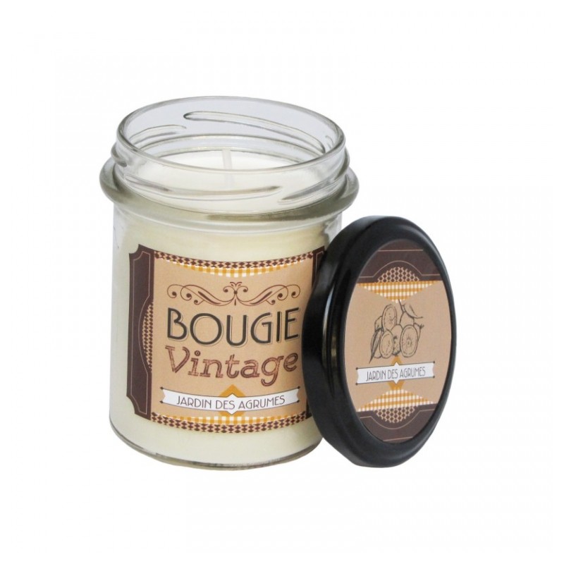 Bougie Vintage - Jardin des agrumes - 150 Grs - ODYSSEE DES SENS - Bougies parfumées - DE-205329