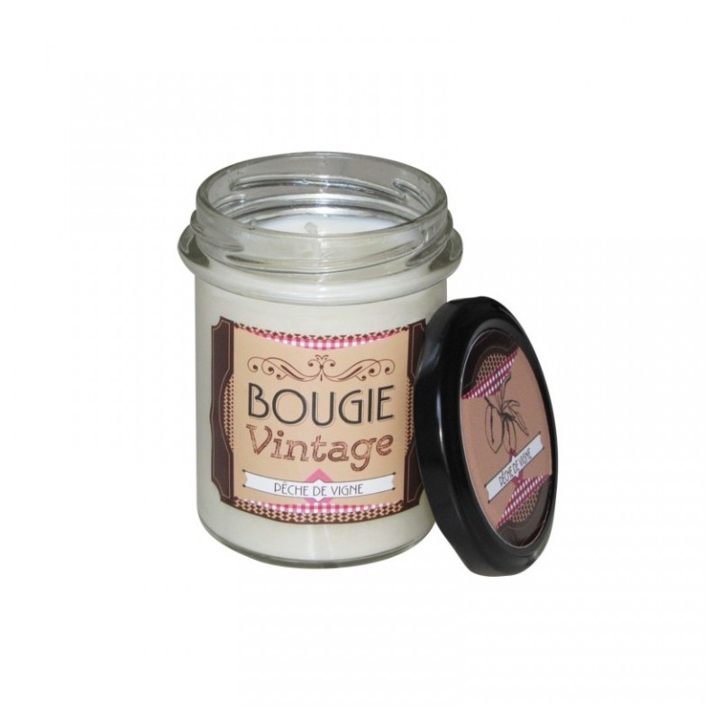 Bougie Vintage - Pêche de vigne - 150 Grs - ODYSSEE DES SENS - Bougies parfumées - DE-314518