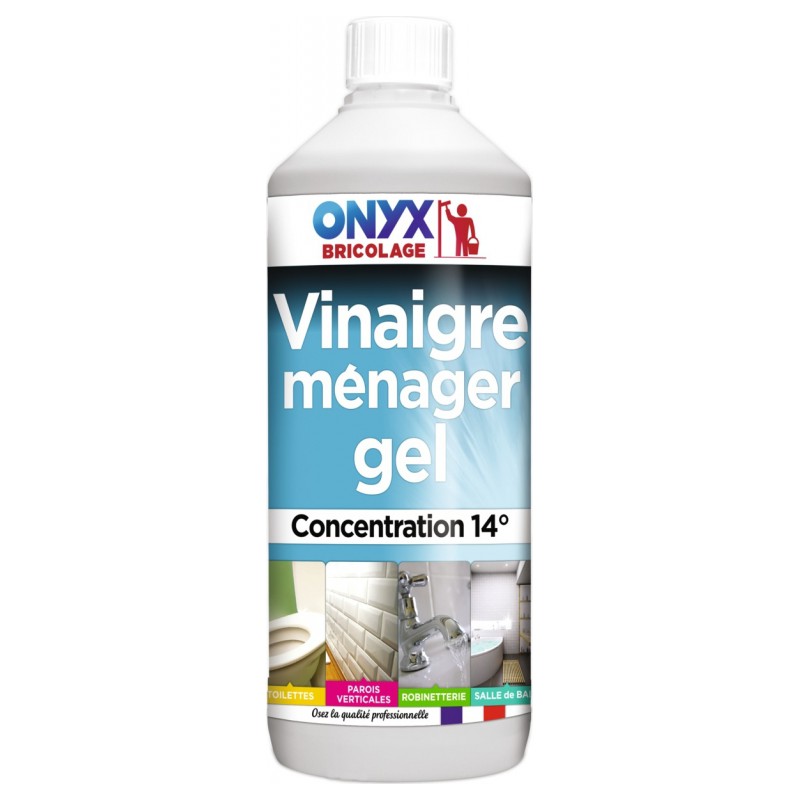 Vinaigre Menager 14% en gel - 1L - ONYX - Produits multi-usages - BR-451109