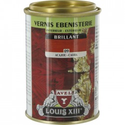 Vernis ébénisterie - Brillant - Acajou - 250 ml - AVEL - Lasures et Vernis - BR-295272