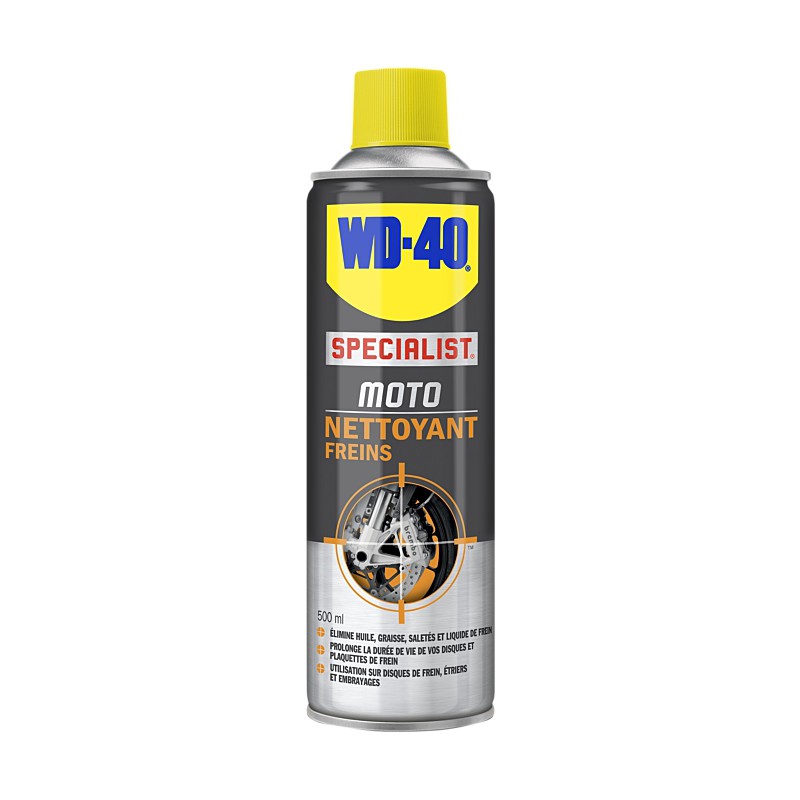 Nettoyant freins - Spécial moto - 500 ml - WD-40 - Lustrage et entretien - DE-217786