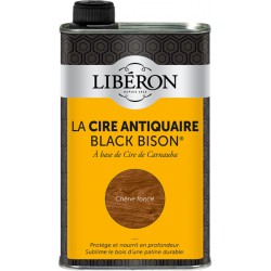 Cire d'antiquaire liquide - Black Bison - Chêne foncé - 500 ml - LIBERON - Entretien du bois - DE-536664