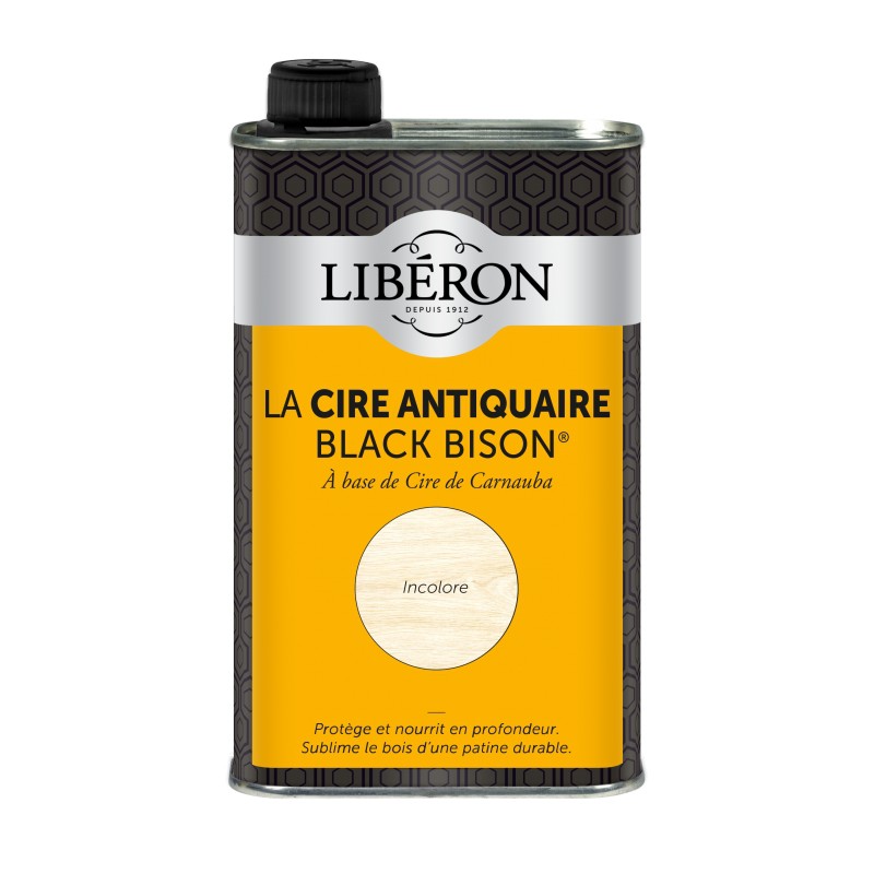 Cire d'antiquaire liquide - Black Bison - Incolore - 500 ml - LIBERON - Entretien du bois - DE-536714