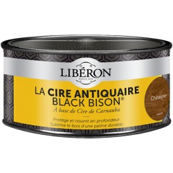 Cire d'antiquaire en pâte - Black Bison - Châtaignier - 500 ml - LIBERON - Entretien du bois - DE-536565