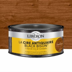 Cire d'antiquaire en pâte - Black Bison - Chêne foncé - 500 ml - LIBERON - Entretien du bois - DE-536698