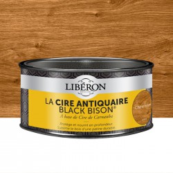 Cire d'antiquaire en pâte - Black Bison - Chêne moyen - 500 ml - LIBERON - Entretien du bois - DE-536680