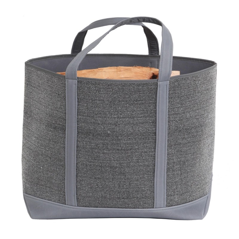 Sac à  bûches - Belharra - Gris clair - LE MARQUIER - Accessoires cheminée / poêle - DE-318121