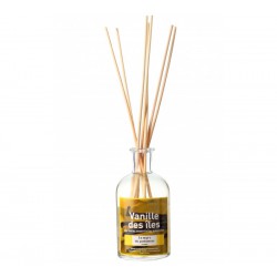 Bambous parfumés - Vanille des îles - 100 ml - LAMPE DU PARFUMEUR - Parfum d'intérieur - DE-408955