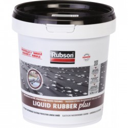 Imperméabilisant toitures - STOP fuite - Liquid Rubber - Noir - 750 ml - RUBSON - Enduit anti-humidité / étanchéité - BR-960332