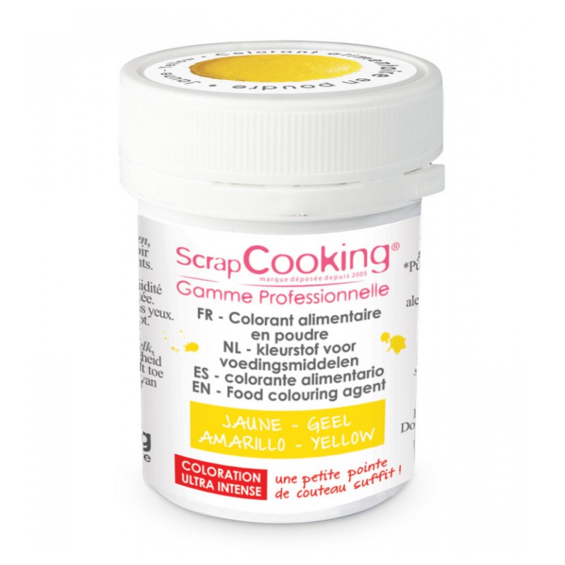 Colorant alimentaire en poudre jaune - SCRAPCOOKING - Épicerie sucrée - DE-275587