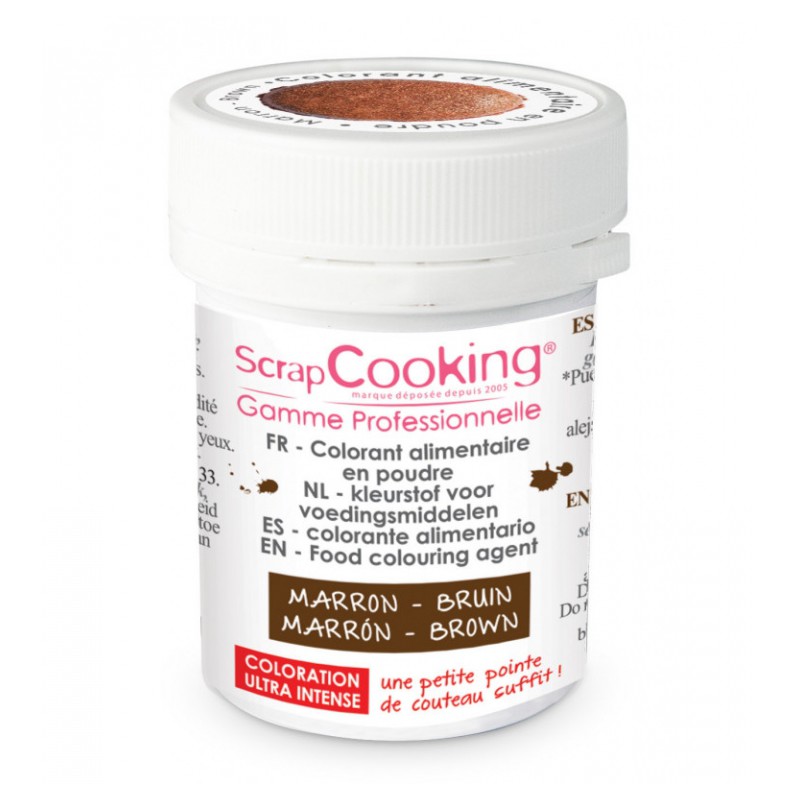 Colorant alimentaire en poudre marron - SCRAPCOOKING - Épicerie sucrée - DE-275554