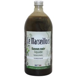 Savon noir liquide à  l'huile d'olive - 1 L - LE MARSEILLOIS - Entretien des sols - DE-500050