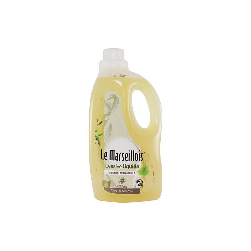 Lessive liquide au savon de marseille - 40 lavages - LE MARSEILLOIS - Lessives - DE-429571