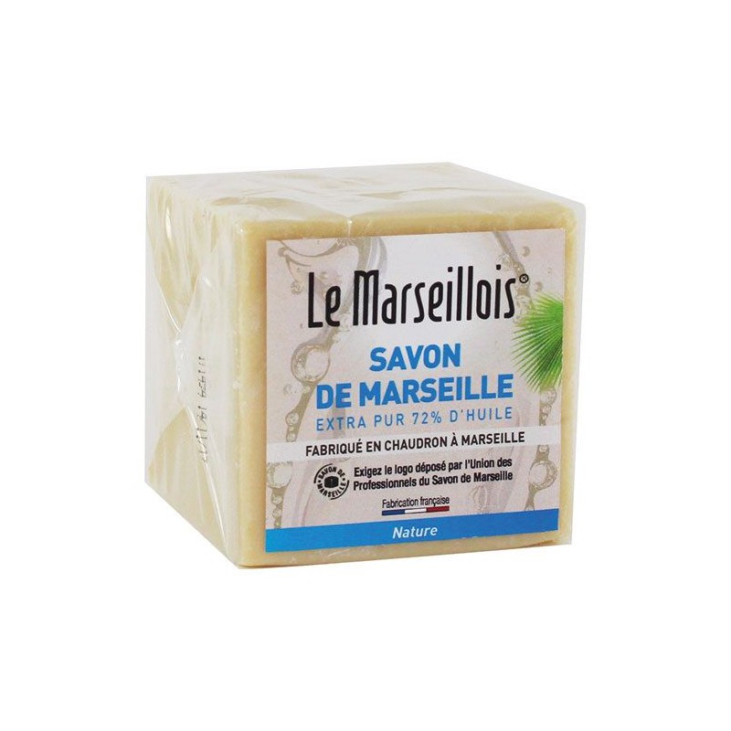 Cube de savon de marseille - Huiles végétales - 300 Grs - LE MARSEILLOIS - Bain, savons et soins du corps - DE-429241