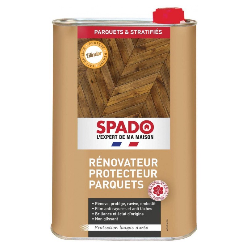 Rénovateur et protecteur - Parquets - Blindor - 1 L - SPADO - Entretien des sols - DE-350066