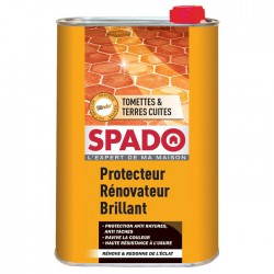 Rénovateur et protecteur brillant - Tomettes & Terres cuites - Blindor - 1 L - SPADO - Entretien des sols - DE-350173