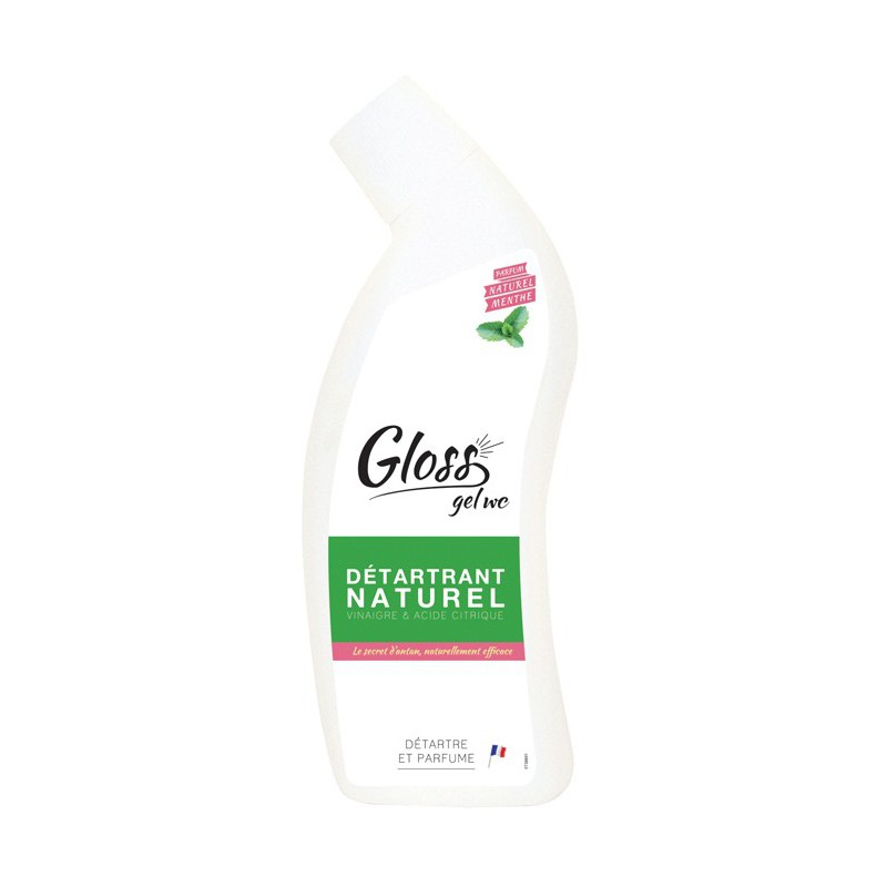 Gel WC naturel - Vinaigre et acide citrique - 750 ml - GLOSS - Entretien des WC - DE-365347