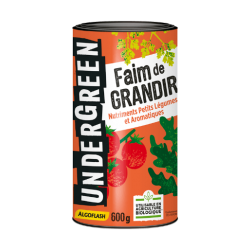 Faim de GRANDIR - Nutriments Petits Légumes et Aromatiques - 600 Grs - UNDERGREEN - Terreau - DE-384198