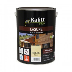 Lasures Les Modernes - Murs et boiseries - Incolore Satin - 5 L - KALITT - Lasures et Vernis - DE-369710