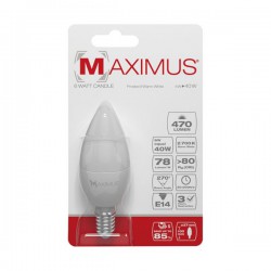 Ampoule LED Flamme - E14 - 6 Watts - Maximus - DURACELL - Ampoules LED - DE-234758