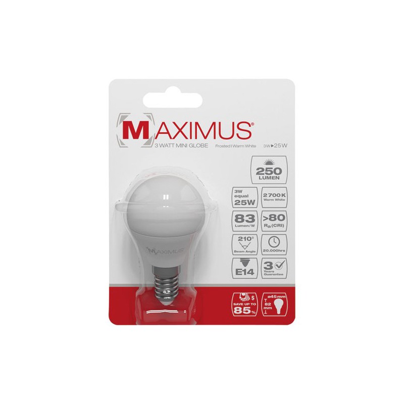 Ampoule LED bulb - E14 - 3 Watts - Maximus - DURACELL - Ampoules LED - DE-234484