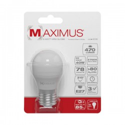 Ampoule LED bulb - E27 - 6 Watts - Maximus - DURACELL - Ampoules LED - DE-234518