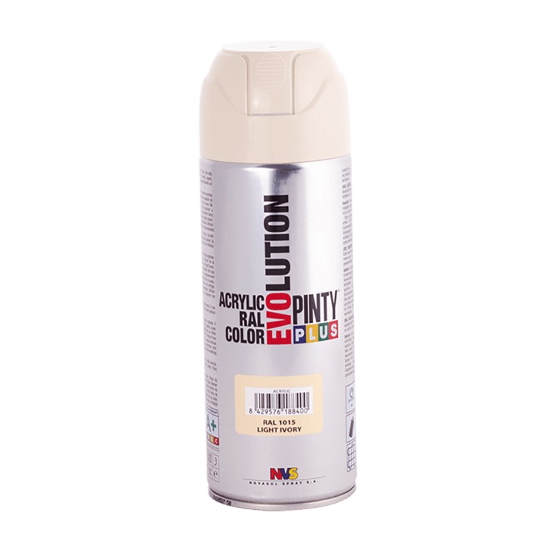 Peinture acrylique - Beige brillant - 400 ml - PINTY - Peinture aérosol - DE-290387