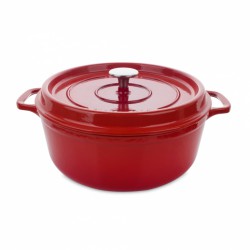 Cocotte en fonte - Rouge rubis - 28 cm - INVICTA - Casserole / Faitout - DE-265844