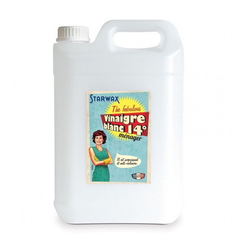 Vinaigre blanc 14° - THE MIRACULOUS - 5 L - STARWAX - Produits multi-usages - 021052B