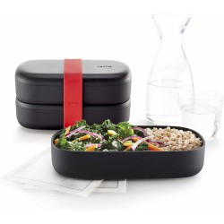 LunchBox to go - Black Édition + Couverts - LEKUÉ - Conservation / Boite / Emballage - DE-514498