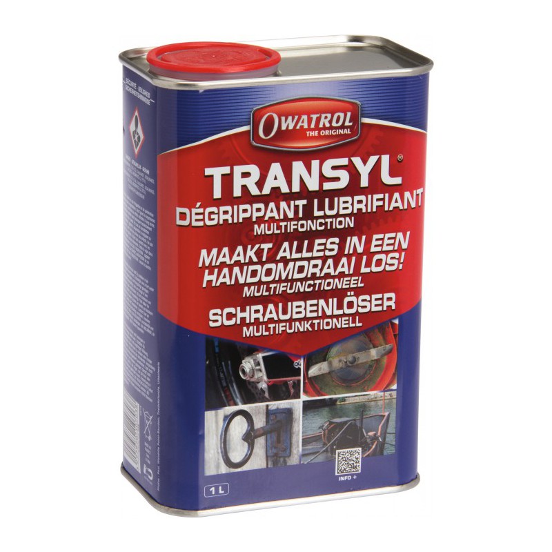 Dégrippant et lubrifiant multifonction, haute technicité - Transyl - 1 L - OWATROL - Solvant / Graisse - BR-679429