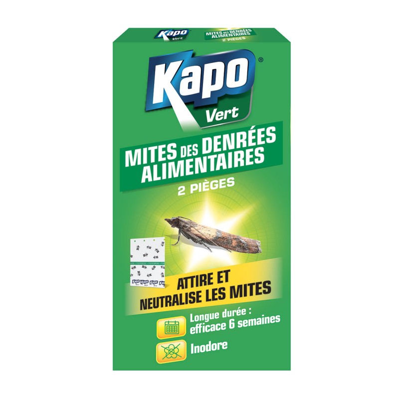 2 pièges à  mites - Mites des denrées alimentaires - 6 semaines - KAPO - Insectes volants - BR-112503