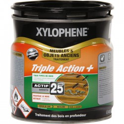 Traitement Meubles, Objets et Parquets - Préventif et curatif - 0.5 L - XYLOPHENE - Entretien du bois - BR-604140