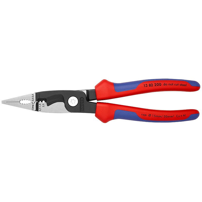 Pince pour installations électriques - Multifonction - 200 mm - KNIPEX - Pinces - BR-570534